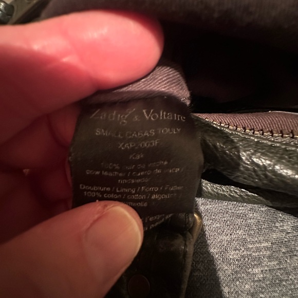 Zadig Voltaire gorgeous dark bottle green leather purse. - Picture 12 of 14